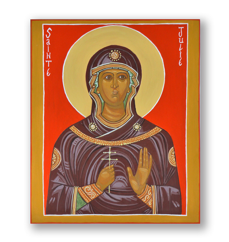 Sainte Julie XII° siècle - Atelier d'iconographie Saint Thomas Atelier ...
