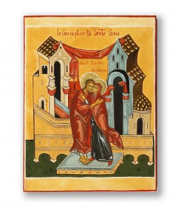 La conception de la Vierge Marie par Sainte Anne et Joachim