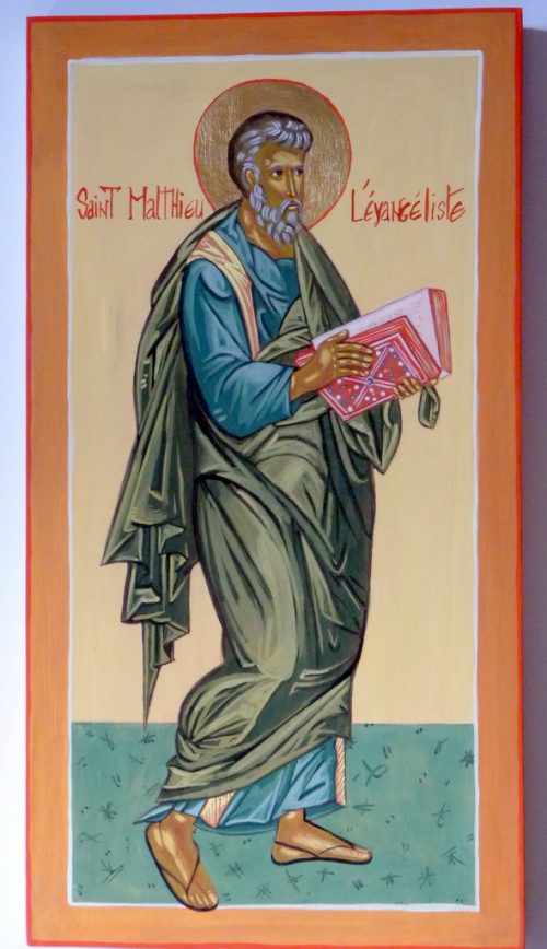 Saint Matthieu l'Evangéliste Atelier d'iconographie Saint Thomas